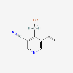 Lithium (3-cyano-5-ethenylpyridin-4-yl)methanide