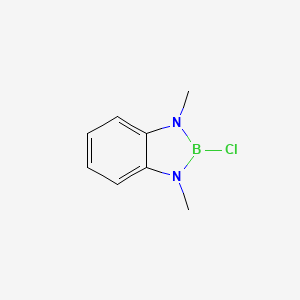 molecular formula C8H10BClN2 B14329174 2-Chloro-1,3-dimethyl-2,3-dihydro-1H-1,3,2-benzodiazaborole CAS No. 110228-66-5