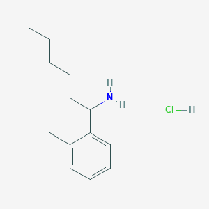 molecular formula C13H22ClN B1432919 1-(o-Tolyl)hexan-1-amine hydrochloride CAS No. 1864054-34-1