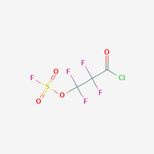 molecular formula C3ClF5O4S B14329199 3-Chloro-1,1,2,2-tetrafluoro-3-oxopropyl sulfurofluoridate CAS No. 110072-13-4