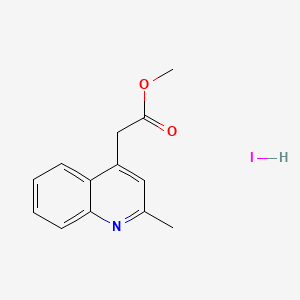 Methyl 2-(2-methylquinolin-4-yl)acetate Hydroiodide