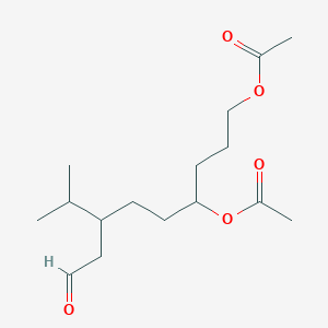 8-Methyl-7-(2-oxoethyl)nonane-1,4-diyl diacetate