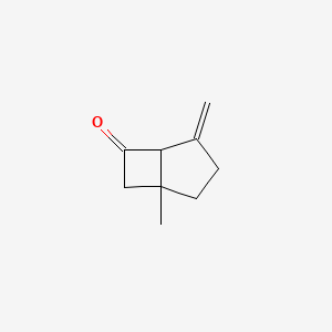 molecular formula C9H12O B14329242 1-Methyl-4-methylidenebicyclo[3.2.0]heptan-6-one CAS No. 104923-42-4