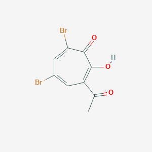 7-Acetyl-3,5-dibromo-2-hydroxycyclohepta-2,4,6-trien-1-one