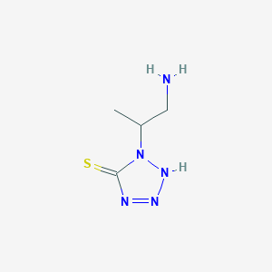 1-(1-Aminopropan-2-yl)-1,2-dihydro-5H-tetrazole-5-thione