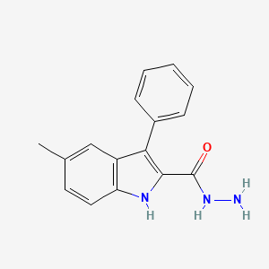 molecular formula C16H15N3O B14329268 5-Methyl-3-phenyl-1H-indole-2-carbohydrazide CAS No. 105492-13-5