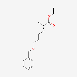 Ethyl 6-(benzyloxy)-2-methylhex-2-enoate