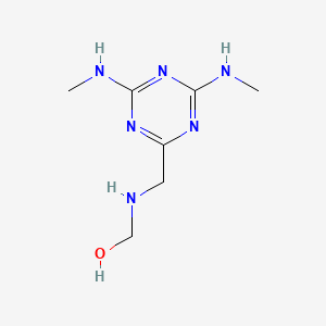 ({[4,6-Bis(methylamino)-1,3,5-triazin-2-yl]methyl}amino)methanol