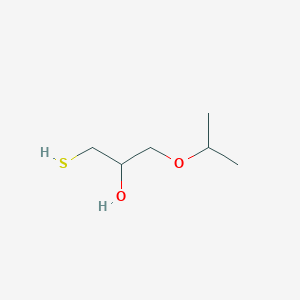 molecular formula C6H14O2S B14329351 1-[(Propan-2-yl)oxy]-3-sulfanylpropan-2-ol CAS No. 111532-31-1