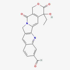 19-ethyl-19-hydroxy-14,18-dioxo-17-oxa-3,13-diazapentacyclo[11.8.0.02,11.04,9.015,20]henicosa-1(21),2(11),3,5,7,9,15(20)-heptaene-6-carbaldehyde