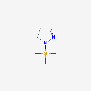 molecular formula C6H14N2Si B14329398 1-Trimethylsilyl-2-pyrazoline CAS No. 103216-81-5