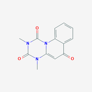 molecular formula C13H11N3O3 B14329404 2,4-Dimethyl-1H-[1,3,5]triazino[1,2-a]quinoline-1,3,6(2H,4H)-trione CAS No. 105200-94-0