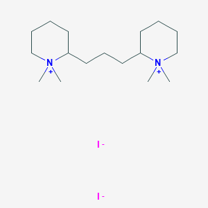 2,2'-(Propane-1,3-diyl)bis(1,1-dimethylpiperidin-1-ium) diiodide