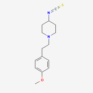 molecular formula C15H20N2OS B14329422 4-Isothiocyanato-1-[2-(4-methoxyphenyl)ethyl]piperidine CAS No. 111783-01-8