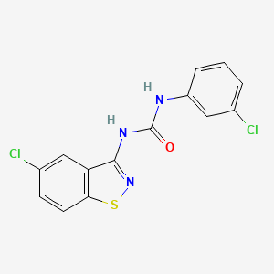 1-(5-Chloro-1,2-benzothiazol-3-yl)-3-(3-chlorophenyl)urea