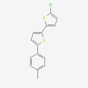 molecular formula C15H11ClS2 B14329460 2,2'-Bithiophene, 5-chloro-5'-(4-methylphenyl)- CAS No. 106936-22-5