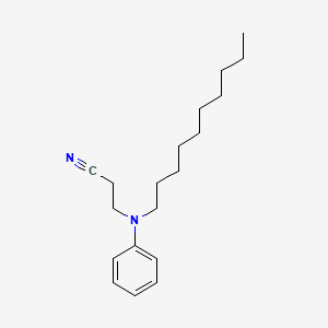 3-[Decyl(phenyl)amino]propanenitrile