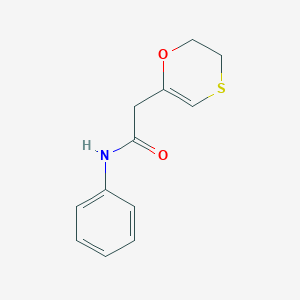 2-(5,6-Dihydro-1,4-oxathiin-2-yl)-N-phenylacetamide