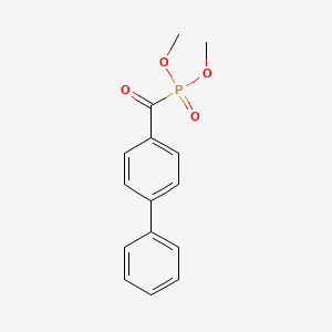 molecular formula C15H15O4P B14329479 Dimethyl ([1,1'-biphenyl]-4-carbonyl)phosphonate CAS No. 108816-91-7