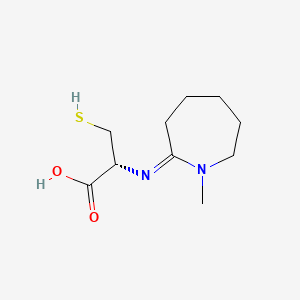 N-(Hexahydro-1-methyl-2H-azepin-2-ylidene)-L-cysteine