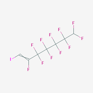 molecular formula C7H2F11I B14329550 2,3,3,4,4,5,5,6,6,7,7-Undecafluoro-1-iodohept-1-ene CAS No. 110680-45-0