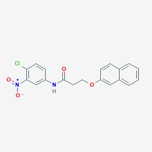 N-(4-Chloro-3-nitrophenyl)-3-[(naphthalen-2-yl)oxy]propanamide