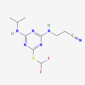 Propanenitrile, 3-((4-((difluoromethyl)thio)-6-((1-methylethyl)amino)-1,3,5-triazin-2-yl)amino)-