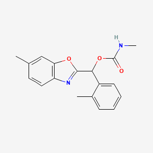 (6-Methyl-1,3-benzoxazol-2-yl)(2-methylphenyl)methyl N-methylcarbamate