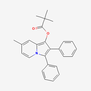 7-Methyl-2,3-diphenylindolizin-1-yl 2,2-dimethylpropanoate