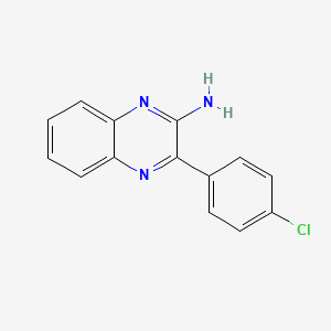 molecular formula C14H10ClN3 B14329643 3-(4-Chlorophenyl)quinoxalin-2-amine CAS No. 101094-86-4