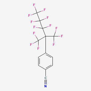 4-[3,3,4,4,5,5,5-Heptafluoro-2,2-bis(trifluoromethyl)pentyl]benzonitrile