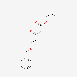 Pentanoic acid, 3-oxo-5-(phenylmethoxy)-, 2-methylpropyl ester