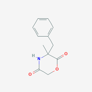 molecular formula C12H13NO3 B14329719 3-Benzyl-3-methylmorpholine-2,5-dione CAS No. 105731-35-9