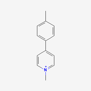 molecular formula C13H14N+ B14329737 1-Methyl-4-(4-methylphenyl)pyridin-1-ium CAS No. 106777-08-6