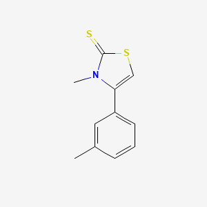 3-Methyl-4-(3-methylphenyl)-1,3-thiazole-2(3H)-thione