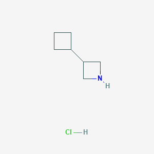 molecular formula C7H14ClN B1432976 3-环丁基氮杂环丁烷盐酸盐 CAS No. 1803588-02-4