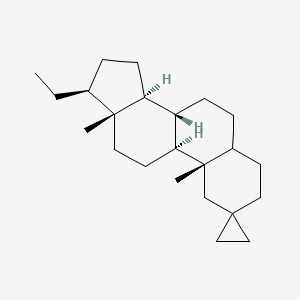 (8S,9S,10S,13R,14S,17S)-17-Ethyl-10,13-dimethylhexadecahydrospiro[cyclopenta[a]phenanthrene-2,1'-cyclopropane]