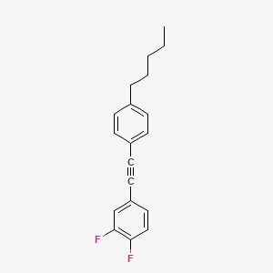 1,2-Difluoro-4-[(4-pentylphenyl)ethynyl]benzene