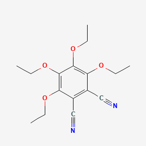 molecular formula C16H20N2O4 B14329790 3,4,5,6-Tetraethoxybenzene-1,2-dicarbonitrile CAS No. 105528-48-1