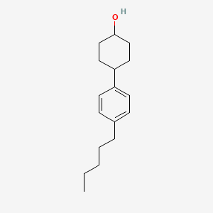 4-(4-Pentylphenyl)cyclohexan-1-ol