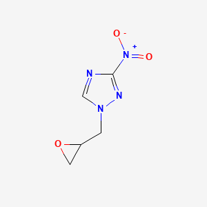 molecular formula C5H6N4O3 B14329815 3-Nitro-1-[(oxiran-2-yl)methyl]-1H-1,2,4-triazole CAS No. 105958-60-9