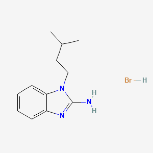molecular formula C12H18BrN3 B1432984 1-(3-甲基丁基)-1H-1,3-苯并二唑-2-胺氢溴酸盐 CAS No. 1375969-37-1