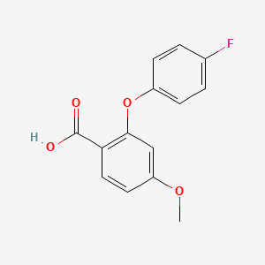 2-(4-Fluorophenoxy)-4-methoxybenzoic acid