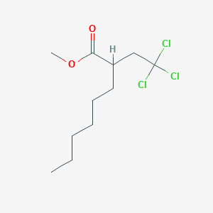 Octanoic acid, 2-(2,2,2-trichloroethyl)-, methyl ester