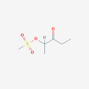 3-Oxopentan-2-yl methanesulfonate