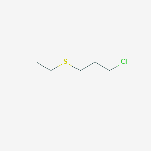 molecular formula C6H13ClS B14329902 1-Chloro-3-[(propan-2-yl)sulfanyl]propane CAS No. 111437-31-1