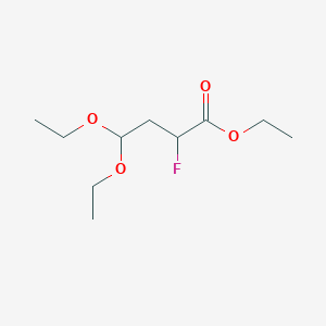 molecular formula C10H19FO4 B1432991 Ethyl 4,4-diethoxy-2-fluorobutanoate CAS No. 1384431-26-8