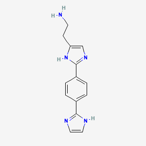 2-(2-(4-(1h-Imidazol-2-yl)phenyl)-3h-imidazol-4-yl)ethanamine