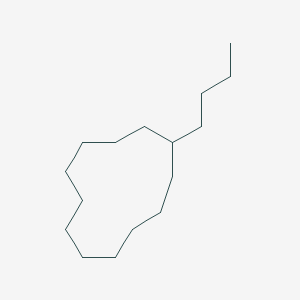 molecular formula C16H32 B14329958 Cyclododecane, butyl- CAS No. 102860-64-0