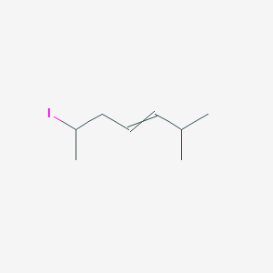 6-Iodo-2-methylhept-3-ene